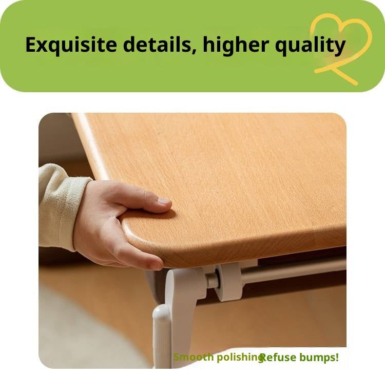 Beech Solid Wood Adjustable Height-Adjustable Study Desk