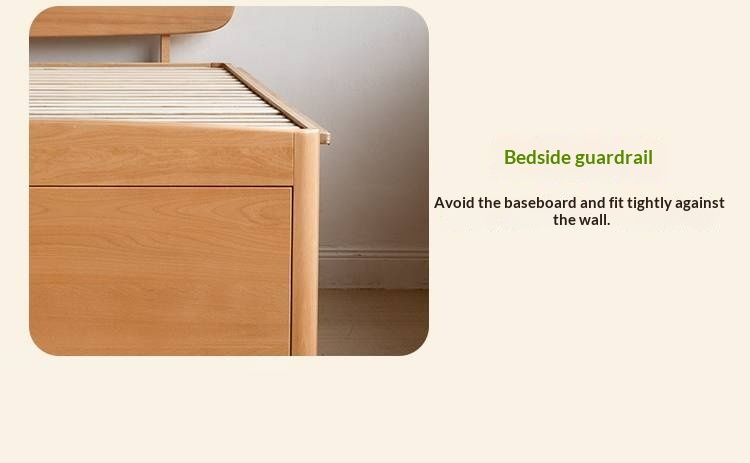 Beech Solid Wood Children's Night Light Storage Loft Bed