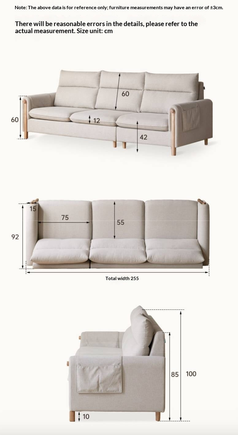 Fabric Contemporary Sectional Sofa with Relaxed Seating