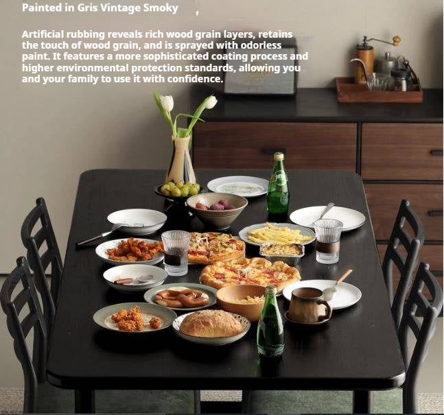 Oak Solid Wood Modern Large Dining Table