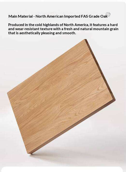 Oak, Ash Solid Wood Modern Rock Board Sideboard