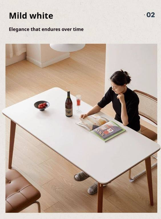 Tulipwood Solid Wood Rock Plate Dining Table