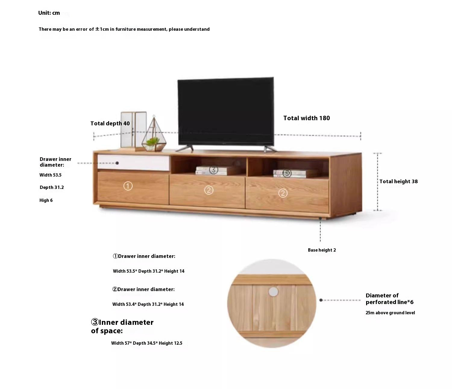 Oak, Tulip Tree, Poplar, Black Walnut Solid Wood TV Stand