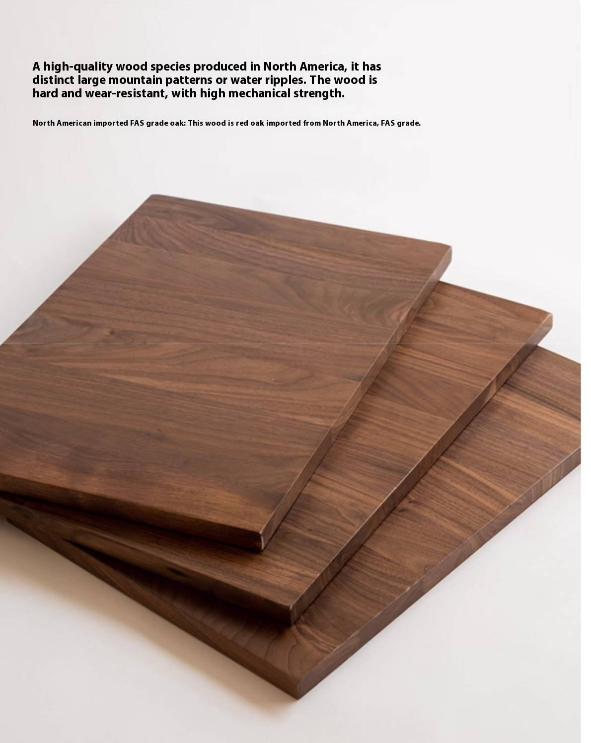 Oak, Solid Rubberwood Round Coffee Table Combination