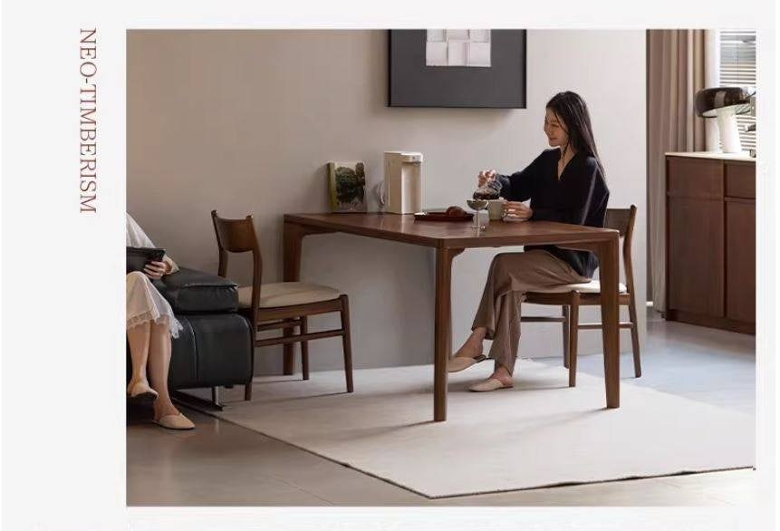 Ash Solid Wood Modern Minimalist Dining Table