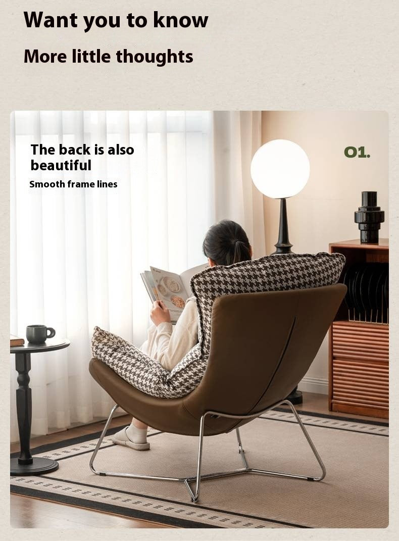 Fabric Eggshell Modern Chair