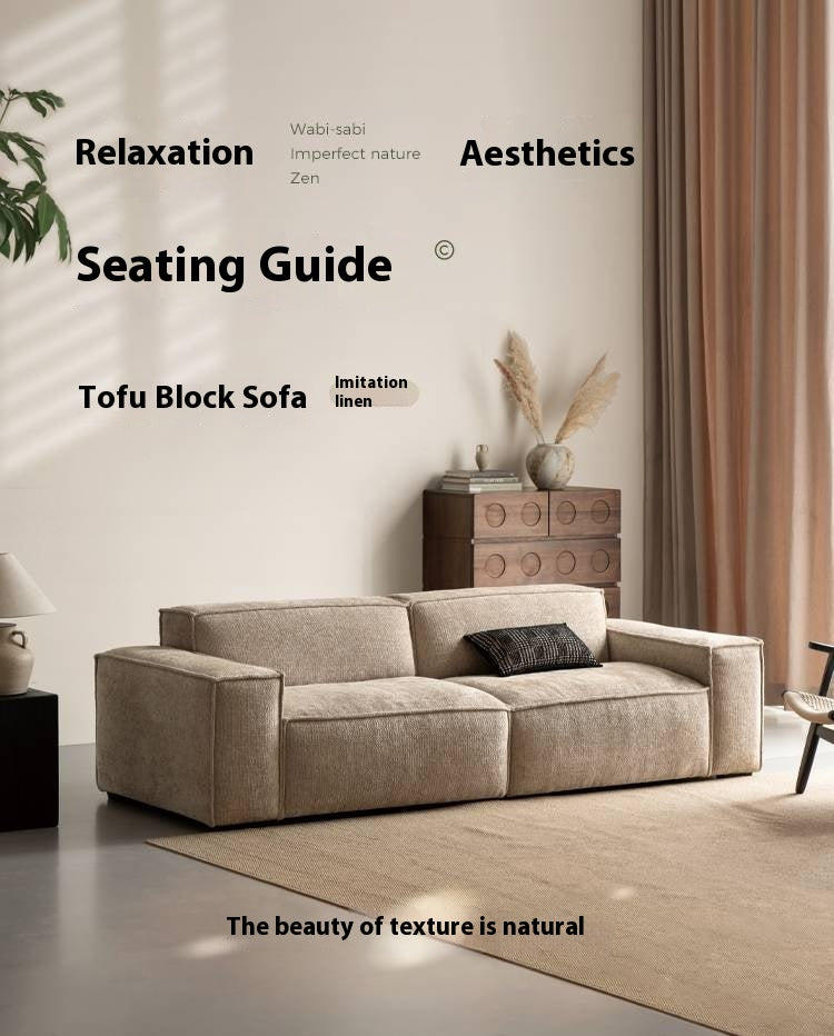 Fabric Wabi Sabi Style Sofa