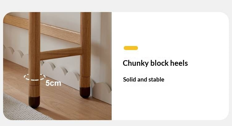 Oak Solid Wood Lifting Study Table Narrow Kids Desk