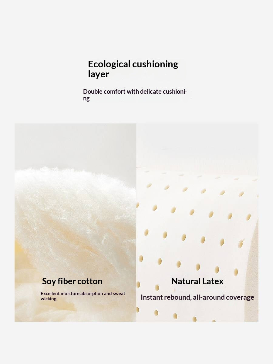 Zero-Glue Soy Fiber Mattress — Independent Spring Model, Thick Latex Support Mattress