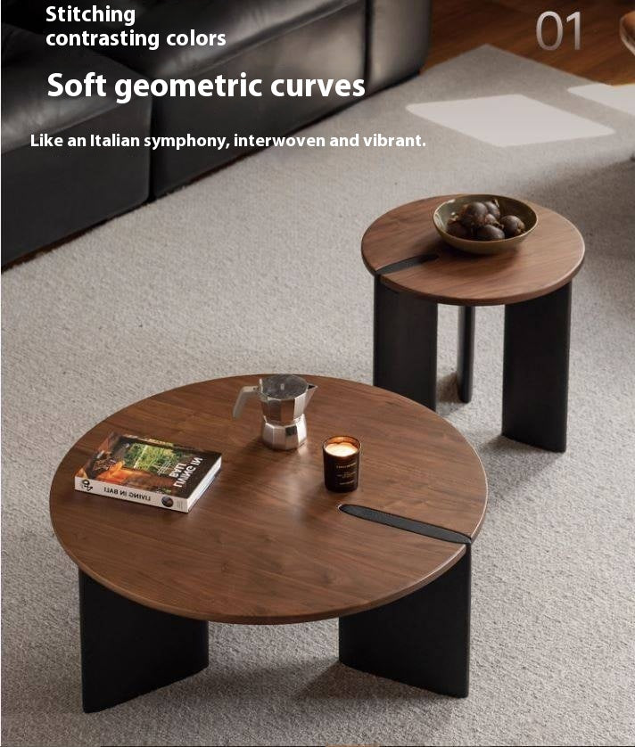 Black Walnut Solid Wood Italian Light Luxury Coffee Table