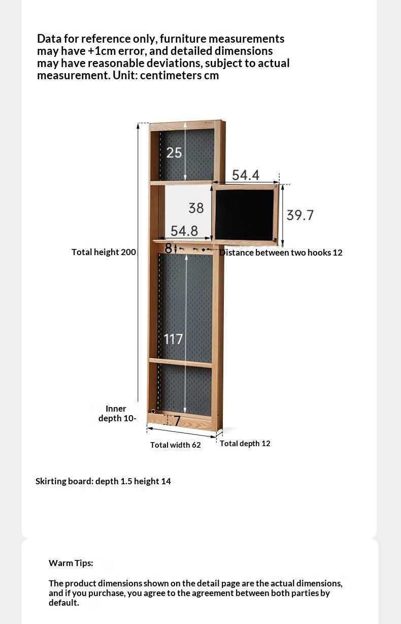Oak, Cherry Solid Wood Corner Wardrobe
