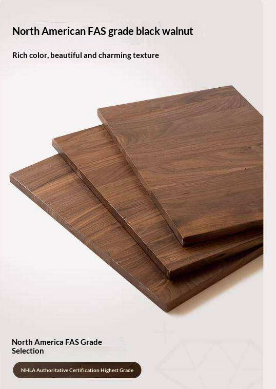 Black Walnut, Oak Solid Wood Sideboard with Ultra-Thin Storage