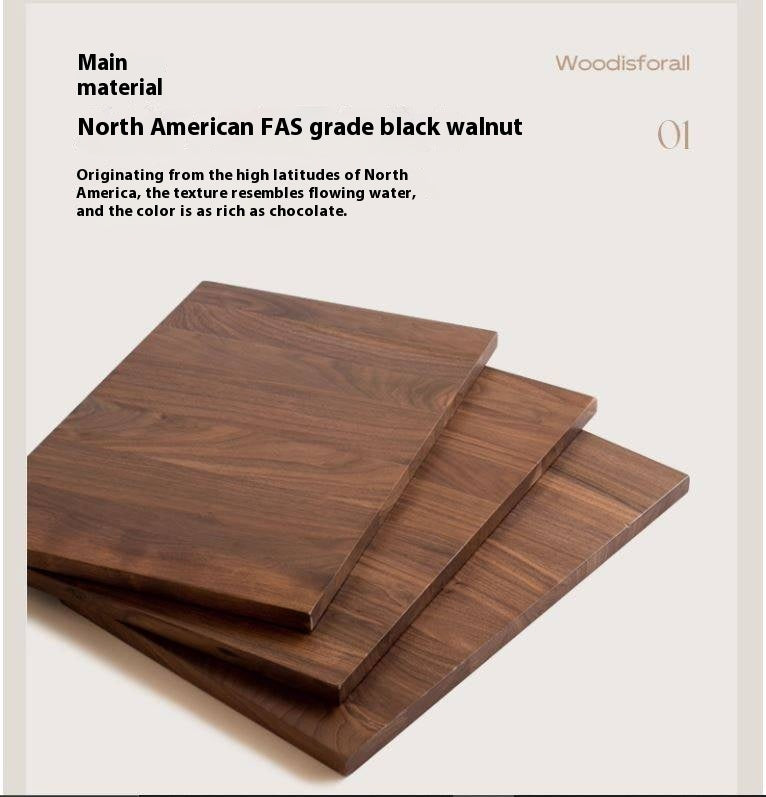 Black Walnut Solid Wood Sliding Door Wardrobe.