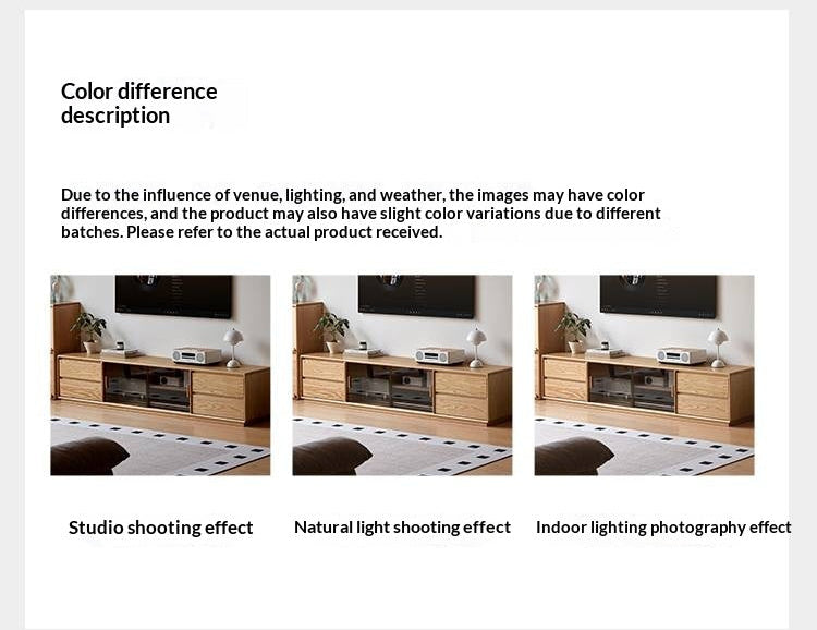 Oak Solid Wood Original Wood Style TV Cabinet