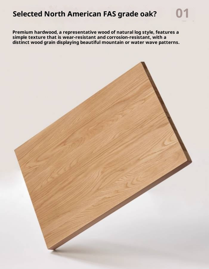 Oak Solid Wood Five-Drawer Chest