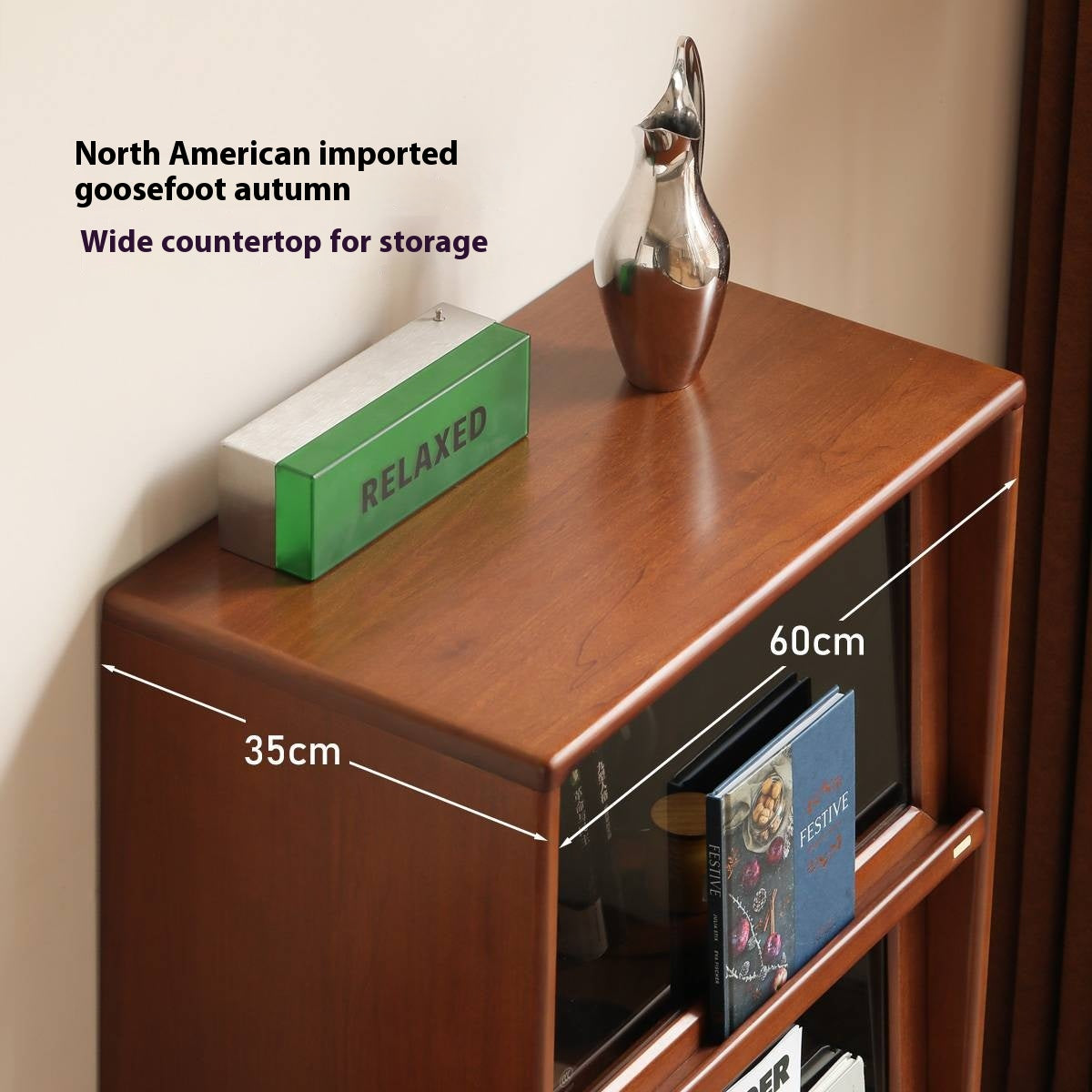 Poplar Solid Wood Ancient Style Side Cabinet.