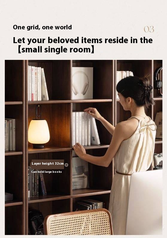 Sandalwood Solid Wood Combination Bookshelf