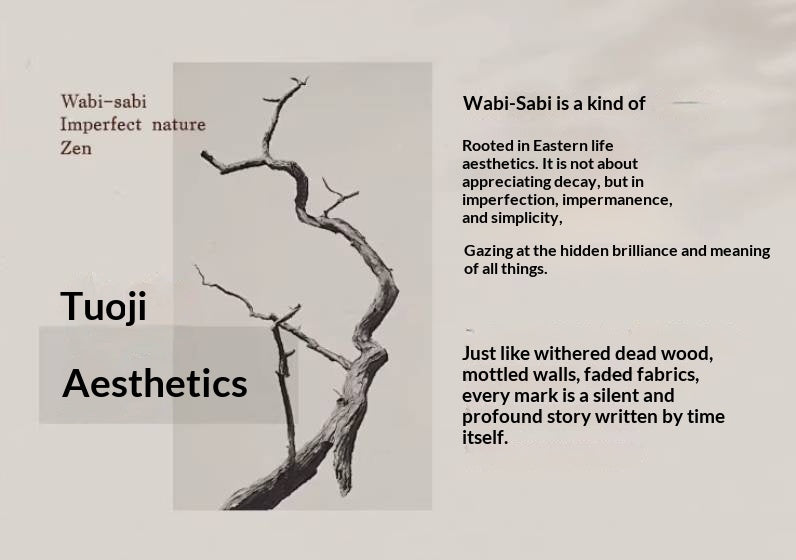 Elm Solid Wood Strange Silence Wind Style Coffee Table