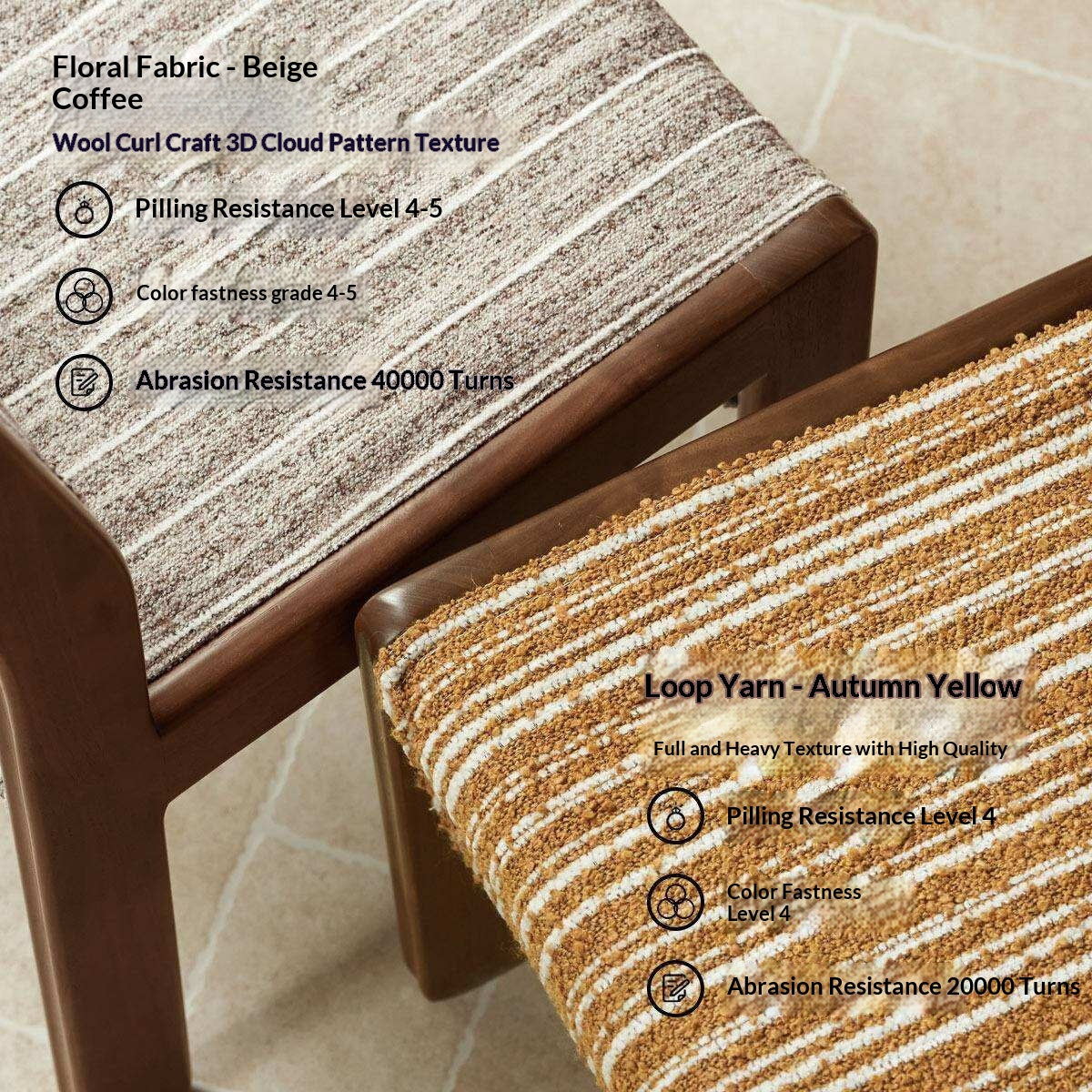 4 pcs -Black Walnut, Oak Solid Wood Modern Minimalist Block-Leg Dining Chair