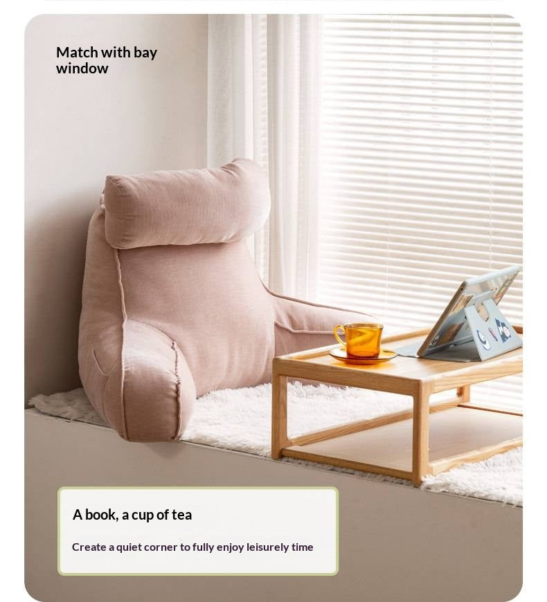 Bed Headboard with Upholstered Backrest Cushion