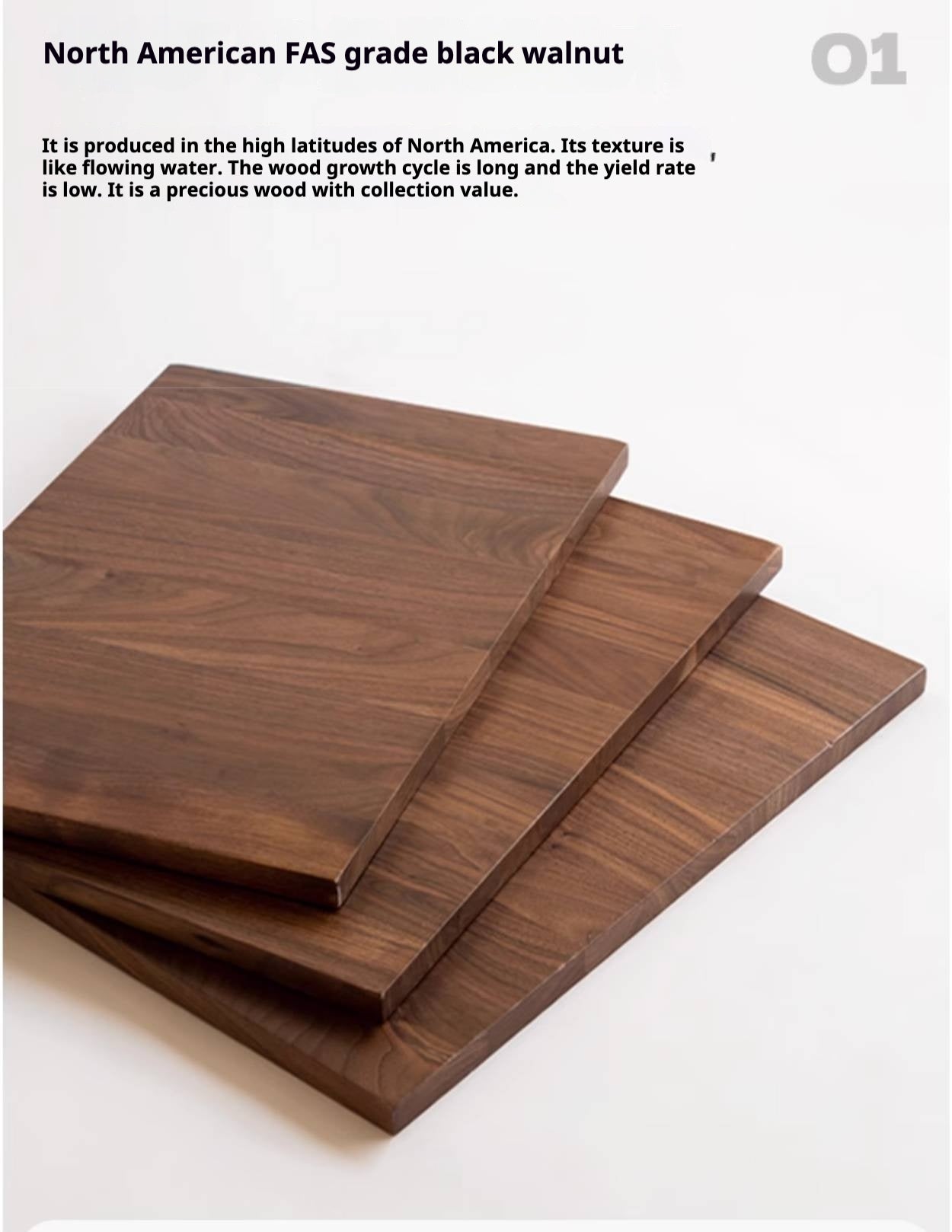 Black Walnut, Sandalwood Italian Light Luxury Style TV Stand