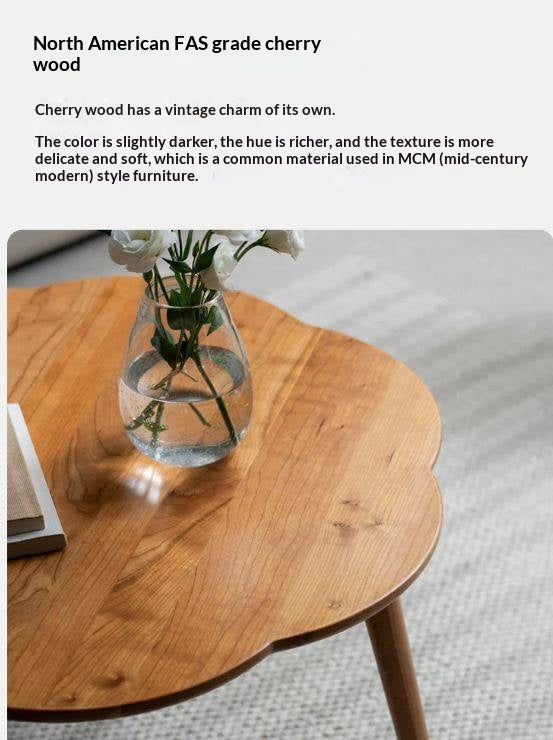 Black Walnut, Cherry Solid Wood Coffee Table