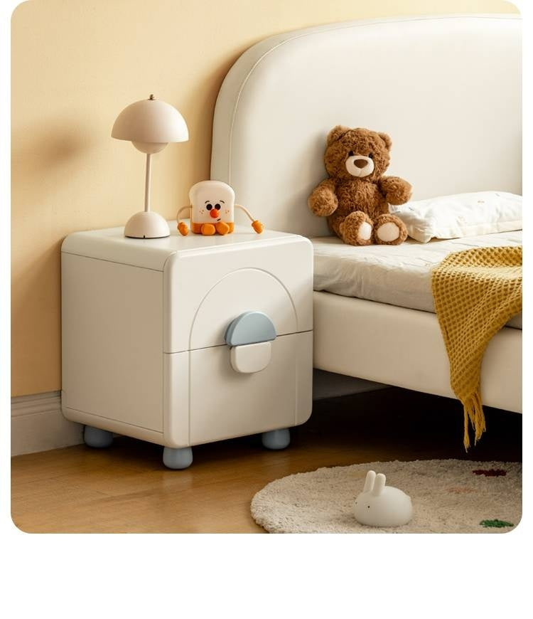 Rubber Wood Solid Wood Children's Nightstand.
