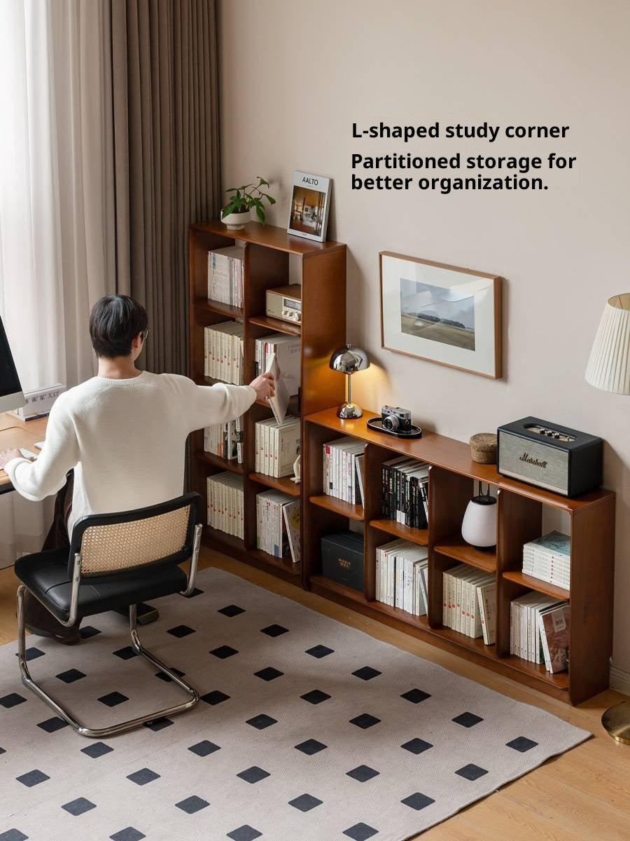 Poplar Solid Wood Antique Style Bookcase