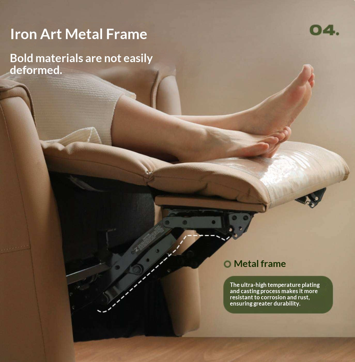 Functional Electric Reclining Chair genuine leather, fabric