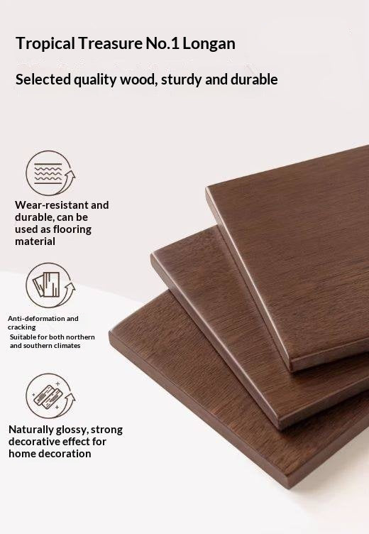 Solid Longan Hardwood Dining Table Italian Light Luxury