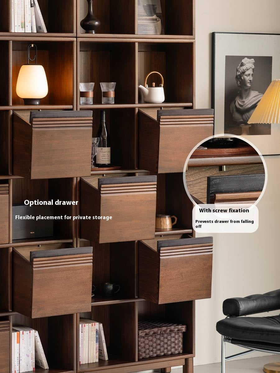 Sandalwood Solid Wood Combination Bookshelf