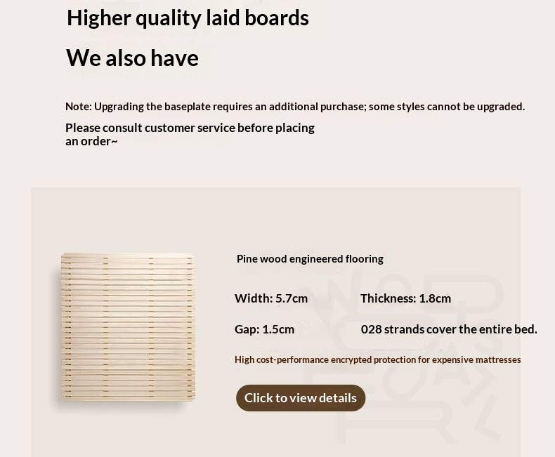 Ash Solid Wood High Backrest Large Bed