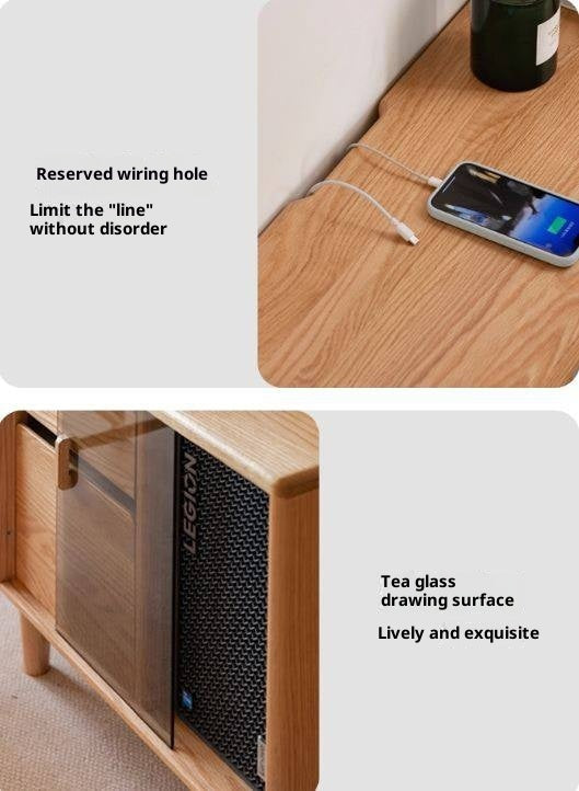 Oak Solid Wood Modern Office Desk