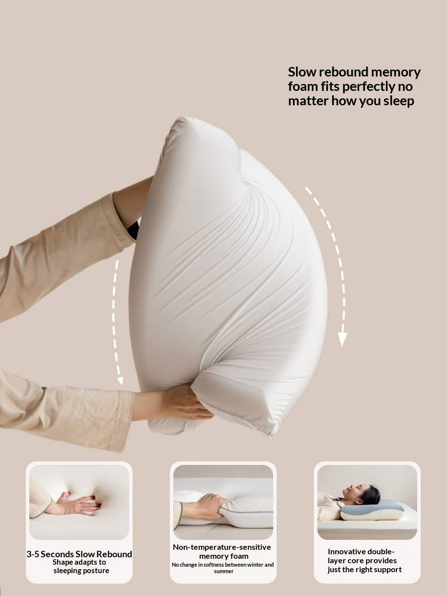 Memory Foam Pillow with Neck Support and Sleep Aid
