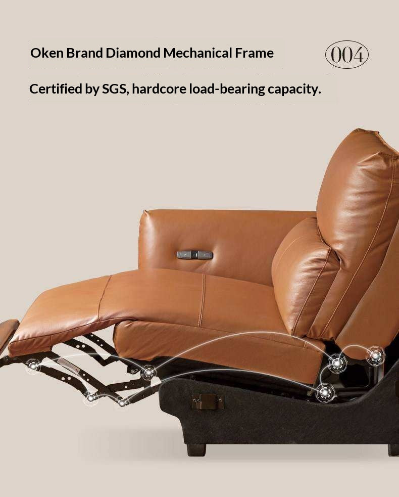 Genuine Leather Electric high back Sofa