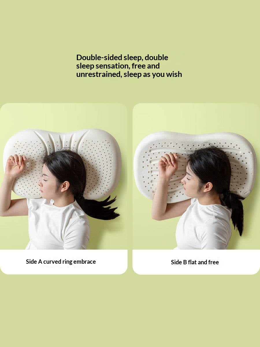 Thai Natural Latex Pillow with Neck Support and Breathable Comfort