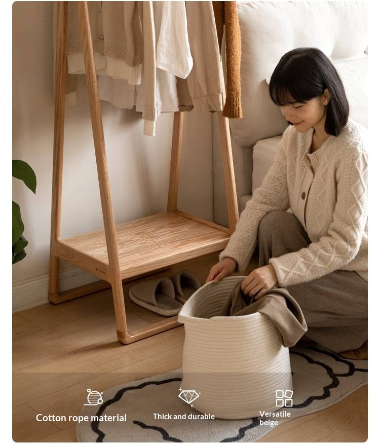 Solid Rubberwood Nordic Minimalist Standing Hanger