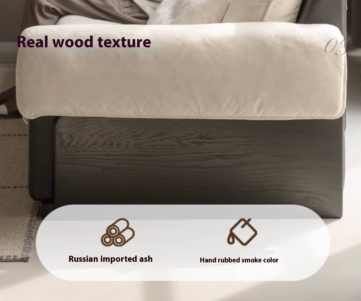 Chenille & Eco-Cloud Leather Sofa