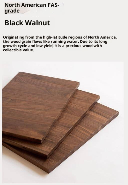 Black Walnut, Sandalwood, Oak Solid Wood Skeleton Line Chest of Drawers