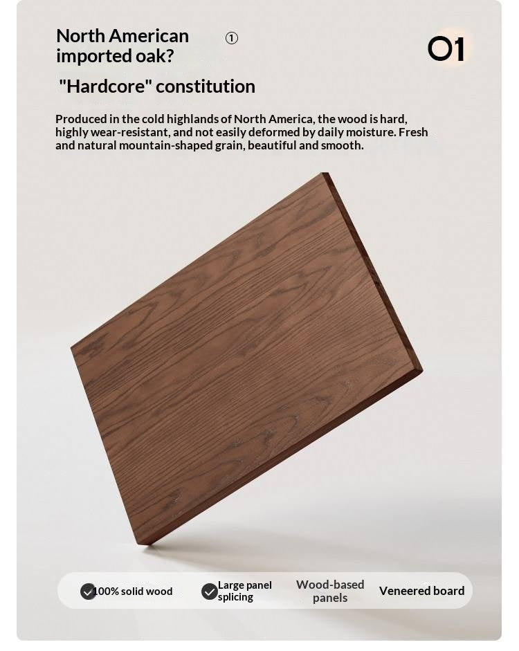 Oak Solid Wood Nordic Modern TV Stand