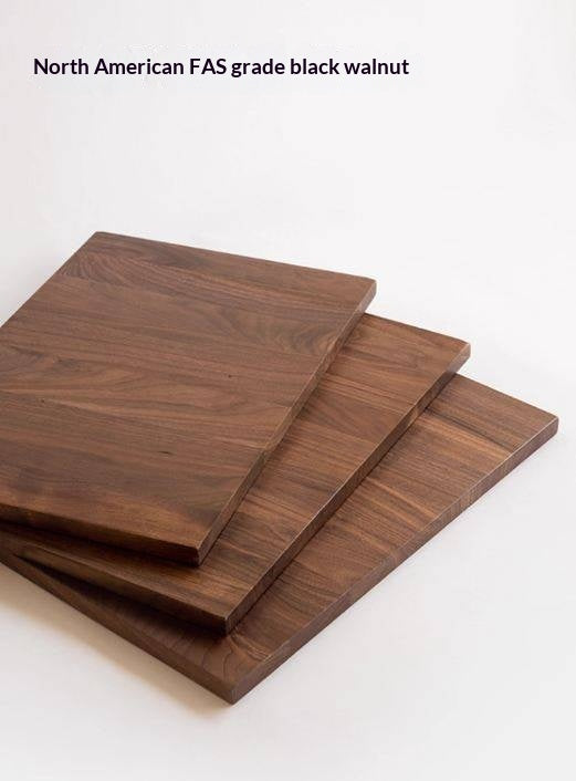 Black Walnut Solid Wood Round Slab Dining Table