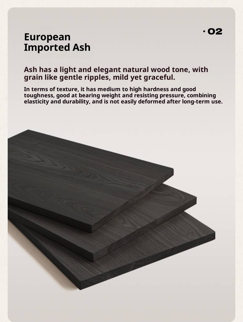 Ash Solid Wood Bed Vintage Style