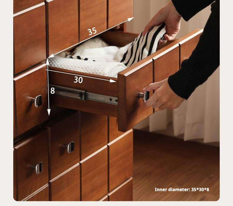 Poplar , Rubber Solid Wood Retro Style Side Cabinets.