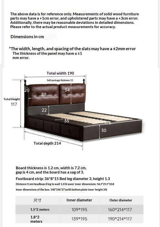 Genuine Leather Luxury Storage Bed with Lift-Up Storage Box Bed