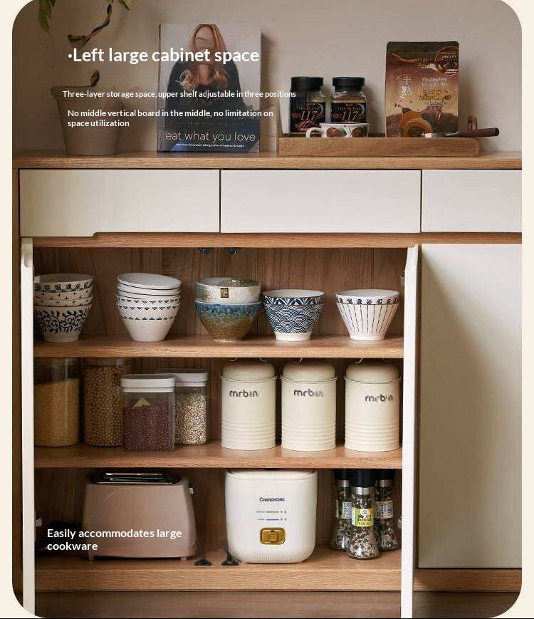 Oak Solid Wood Ultra-thin Sideboard