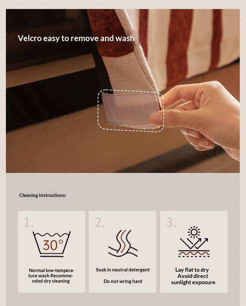 Black Walnut Solid Wood Striped Upholstered Panel Bed