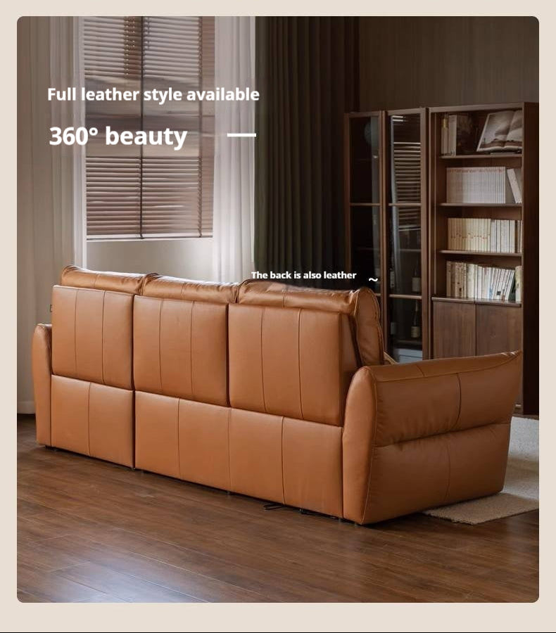 Genuine Leather Electric Luxury High Backrest Sofa