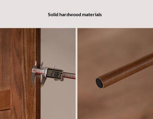 Oak Solid Wood Modern Style Wardrobe with Sliding Door