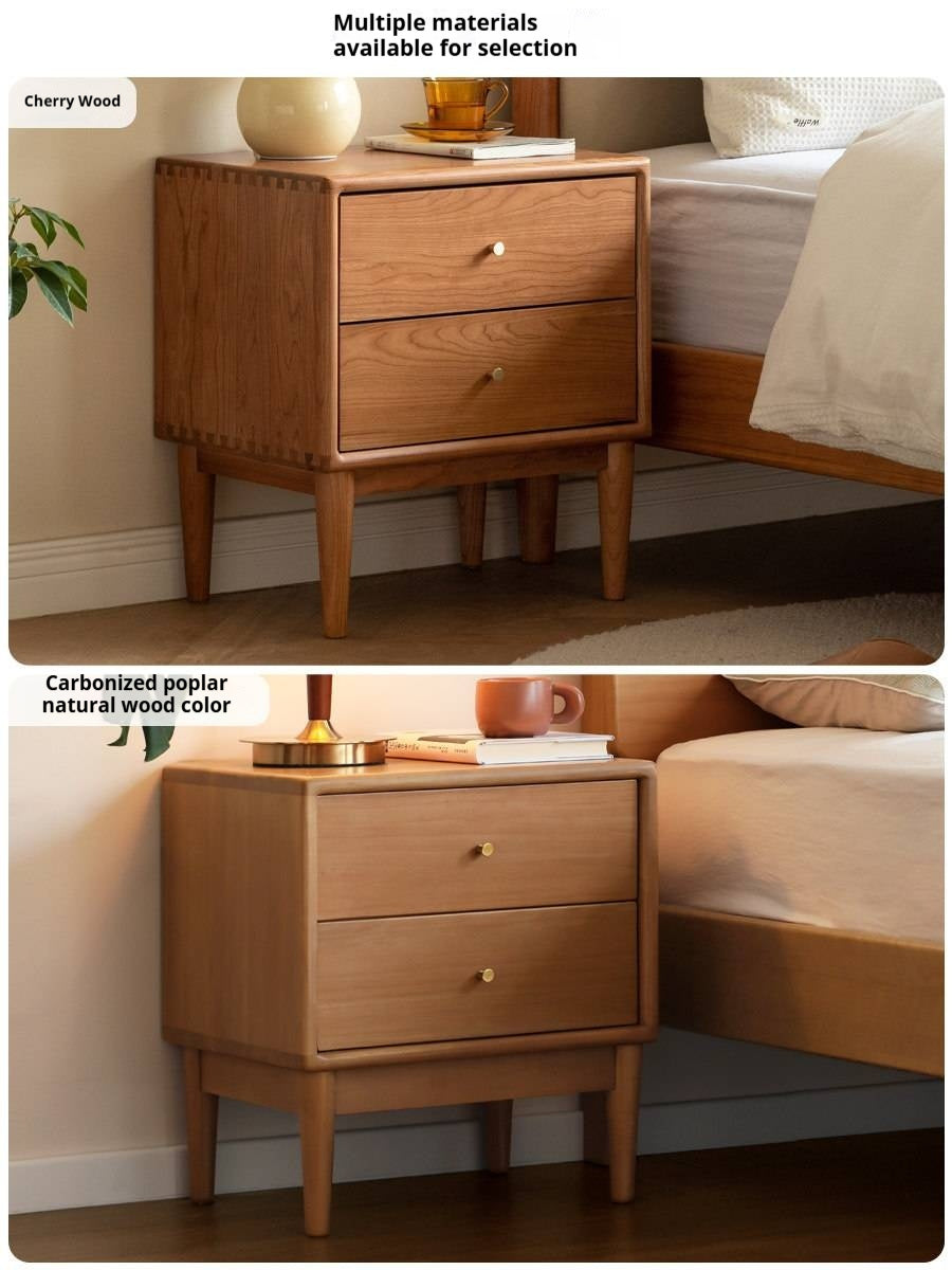 White Ash, Ash, Cherry Solid Wood Modern Simple Nightstand