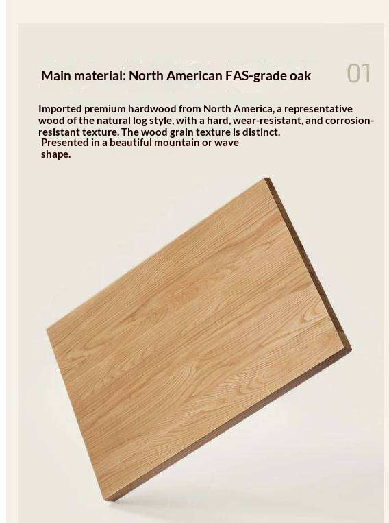 Oak Solid Wood, Solid Rubberwood Combination Bookcase